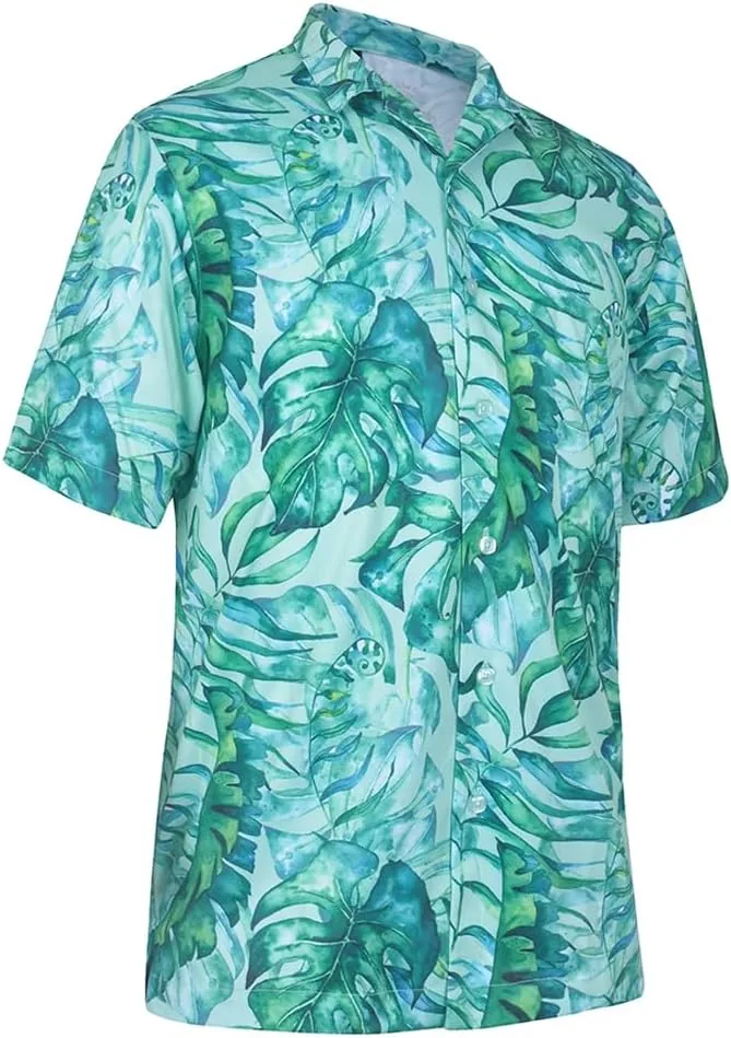 

Мужская рубашка поло Monterey Club с тропическим принтом