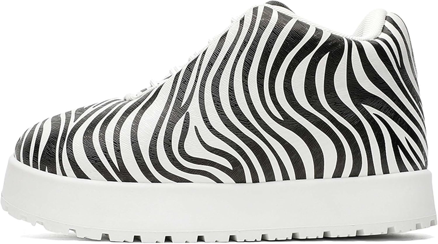 

Мужские зимние ботинки на платформе, городская мода, теплые снежные ботинки, увеличивающие рост, с толстой подошвой, спортивные ботинки для снега, против скольжения, массивные прогулочные ботинки Generic, белый/черный