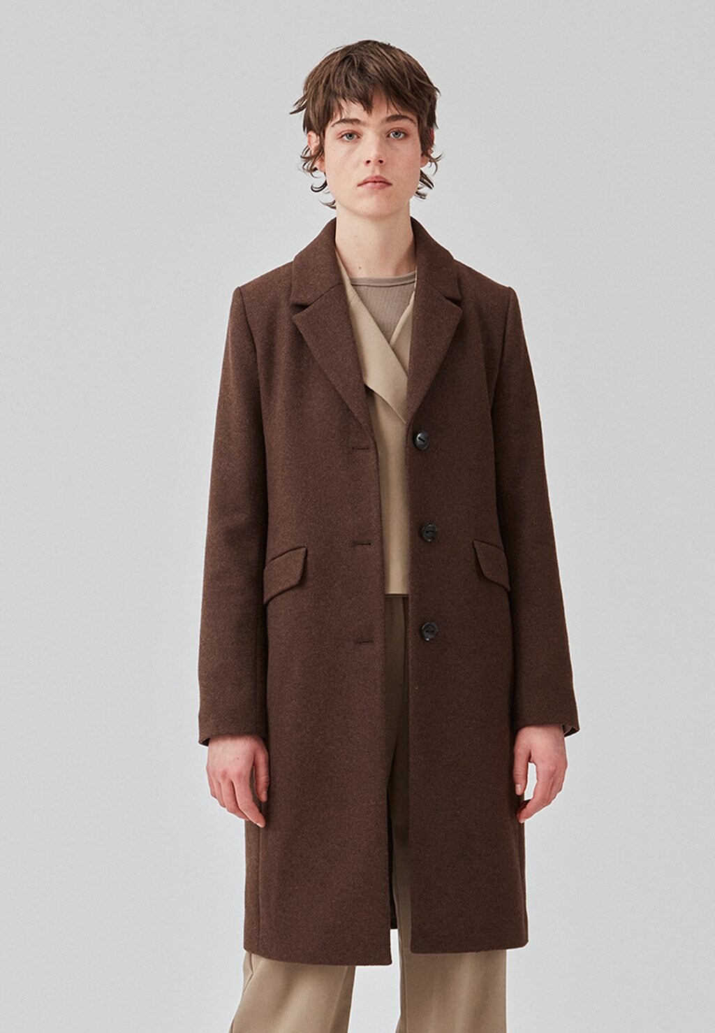 

Классическое пальто PAMELA COAT Modström, коричневый