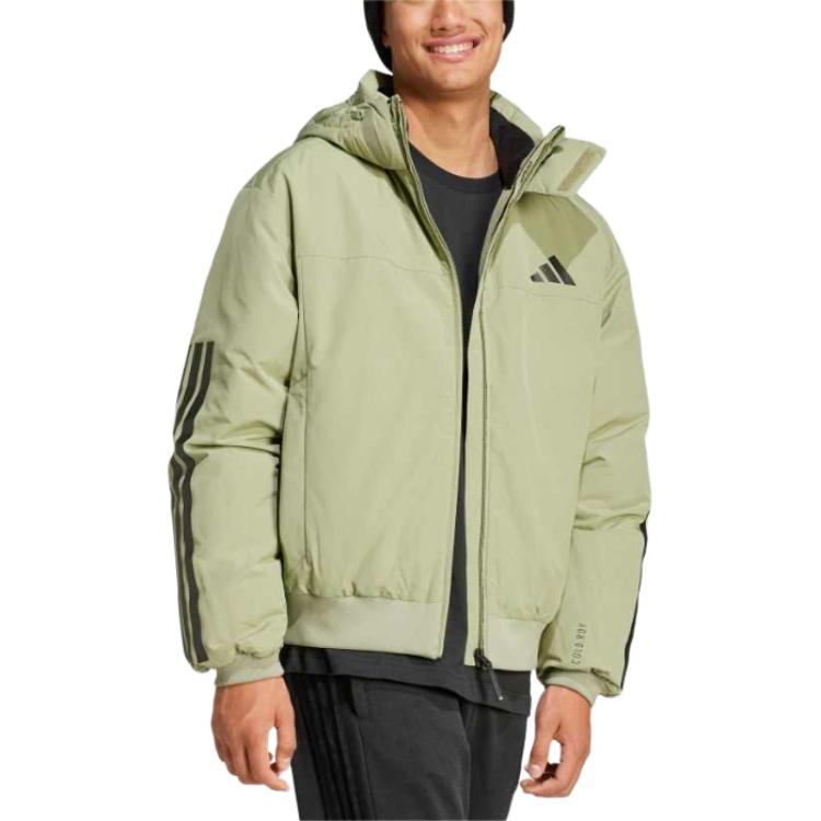 Adidas Пуховик мужской палаточный зеленый Tent Green, Tent Green — фото 4