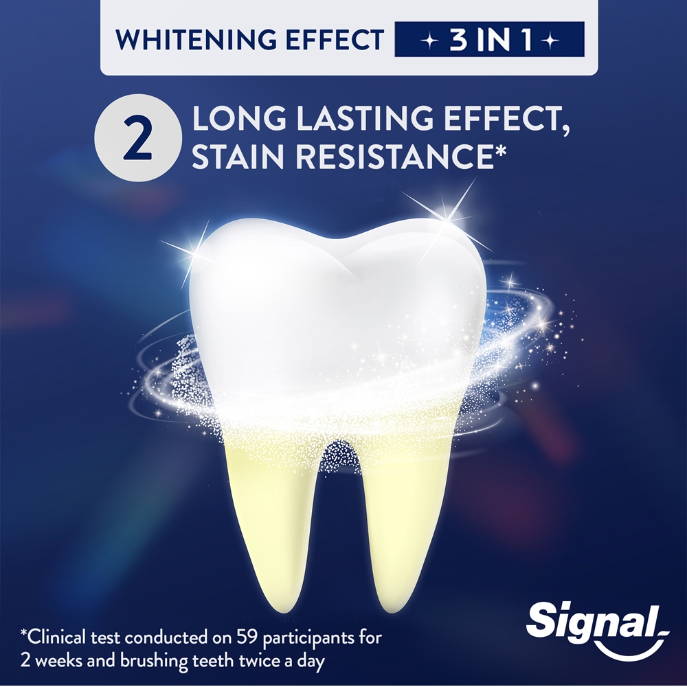 Зубная паста White Now 3-в-1 для усиления белизны Signal, 75 мл — фото 3