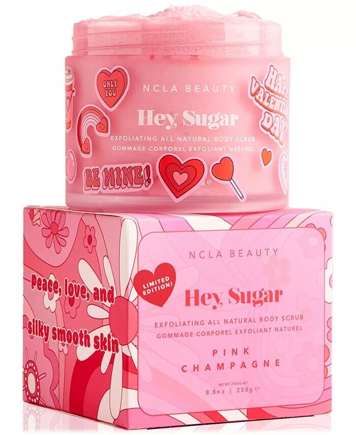 

Эй, Скраб для тела с сахаром и розовым шампанским, 8,8 унции Ncla Beauty