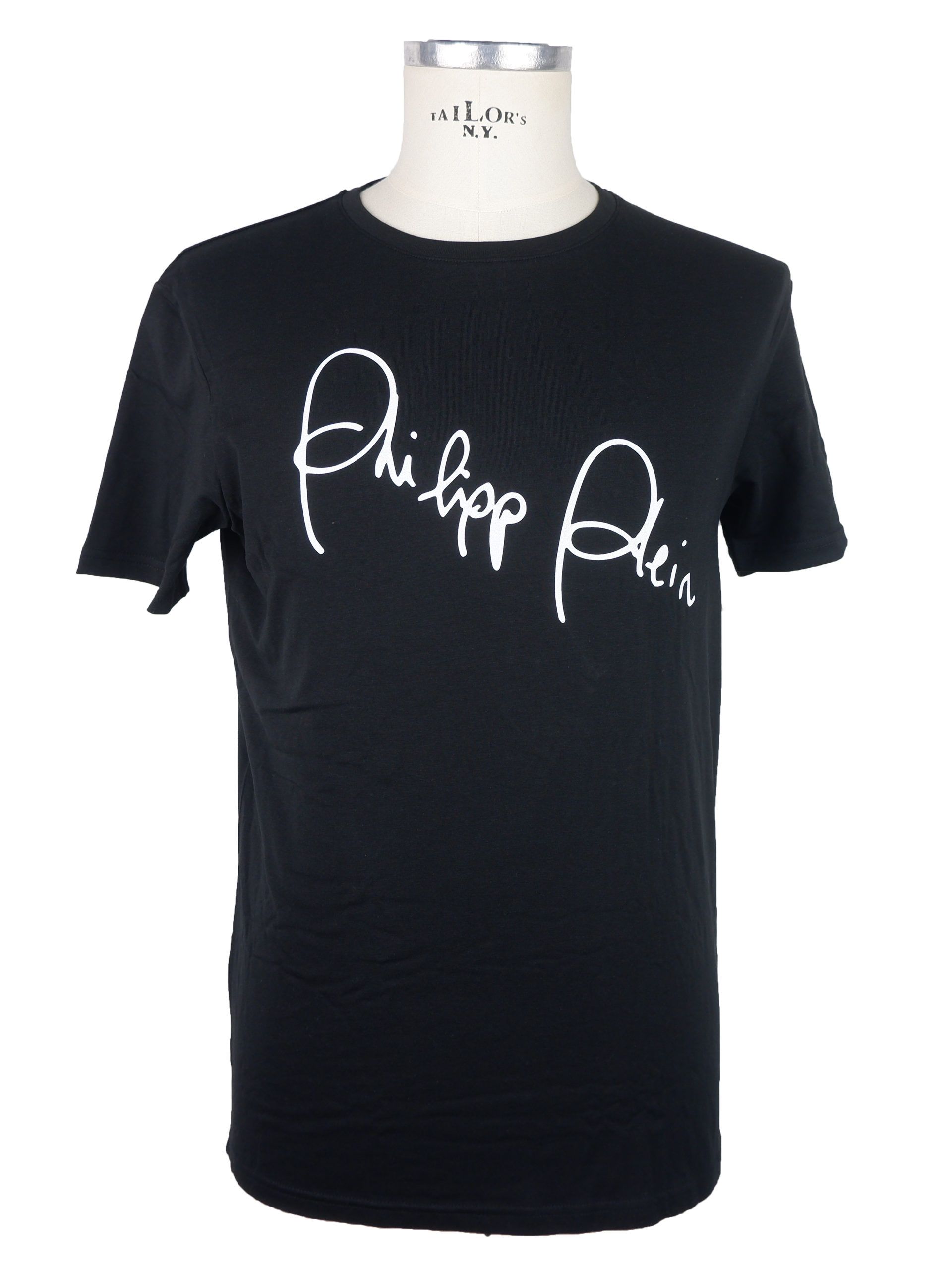 

Черная хлопковая мужская футболка Philipp Plein