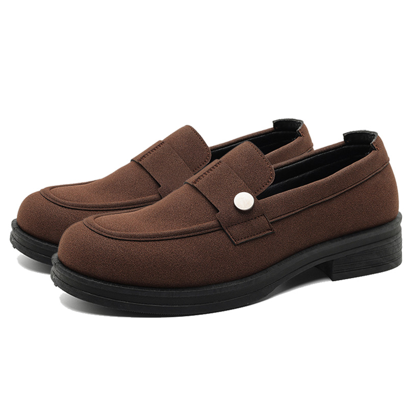 

Medd Лоферы мужские черно-коричневые LF07 темно-коричневые, цвет LF07 Dark Brown