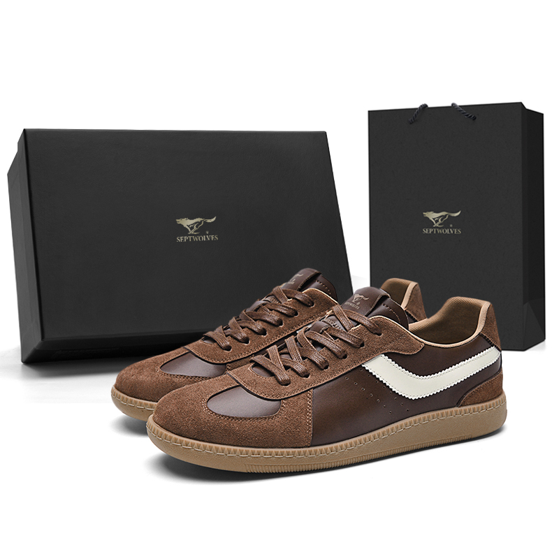 

Низкие немецкие армейские кроссовки мужские SEPTWOLVES, Brown (Standard Leather Shoe Size)