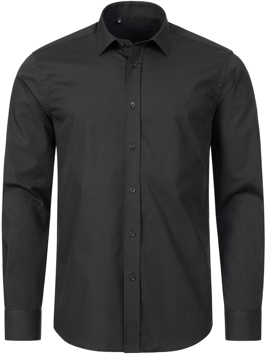 

Рубашка на пуговицах классического кроя Indumentum, черный