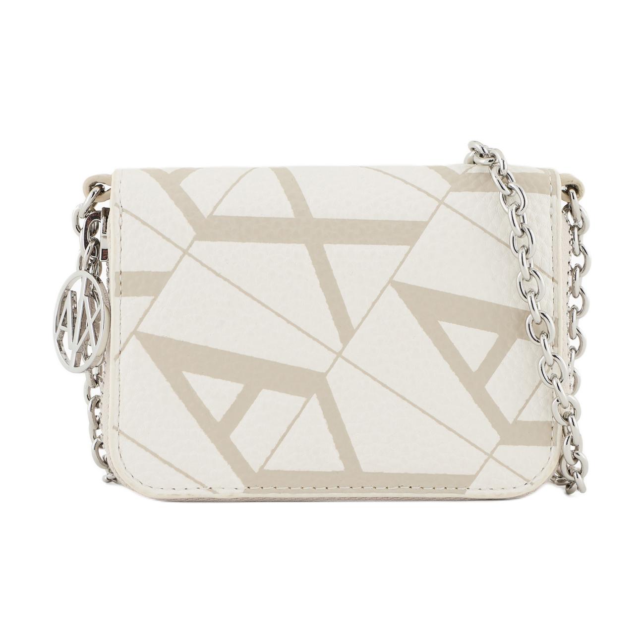 

ARMANI EXCHANGE Женский белый клатч на одно плечо из полиэстера, White