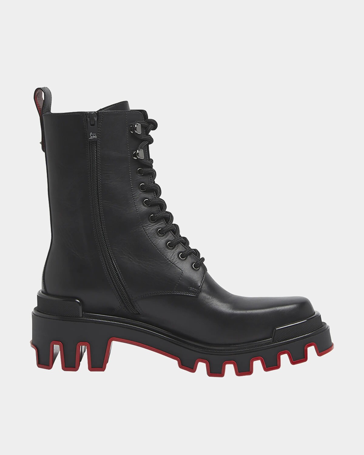 

Мужские кожаные армейские ботинки Trott Dune с проушинами Christian Louboutin, черный
