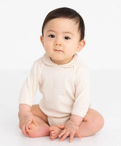 Боди с ажурным узором из органического хлопка Pompkins Baby