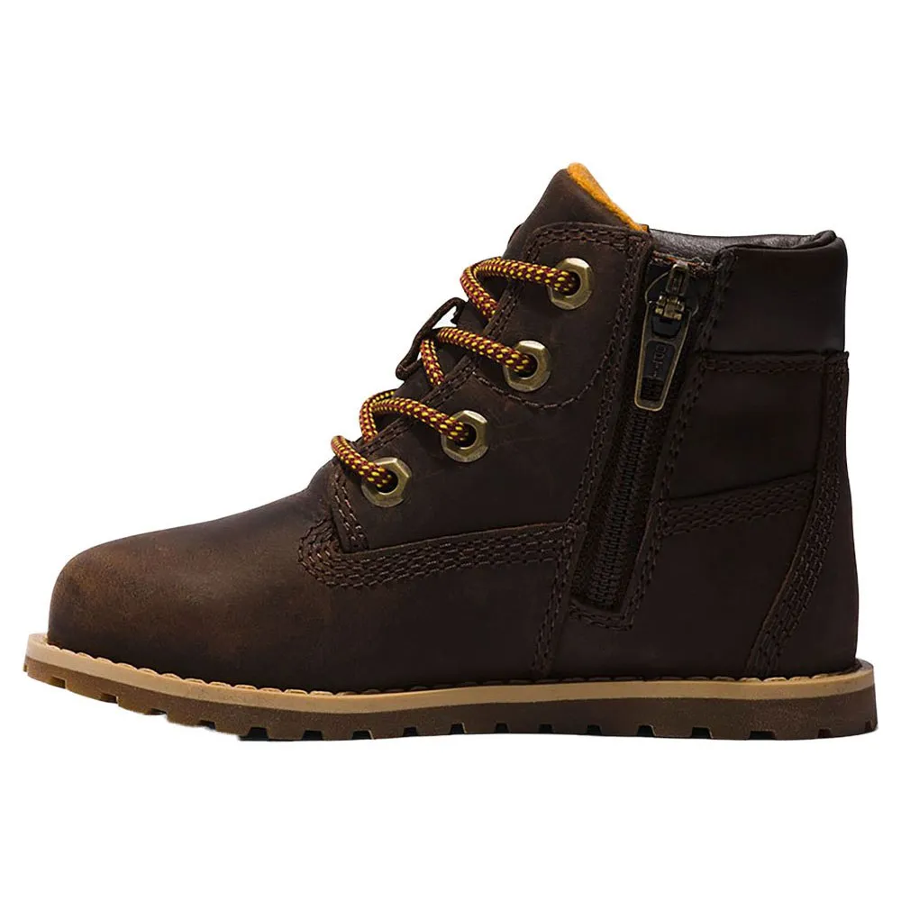 Детские ботинки Timberland Pokey Pine Zip, коричневый — фото 3