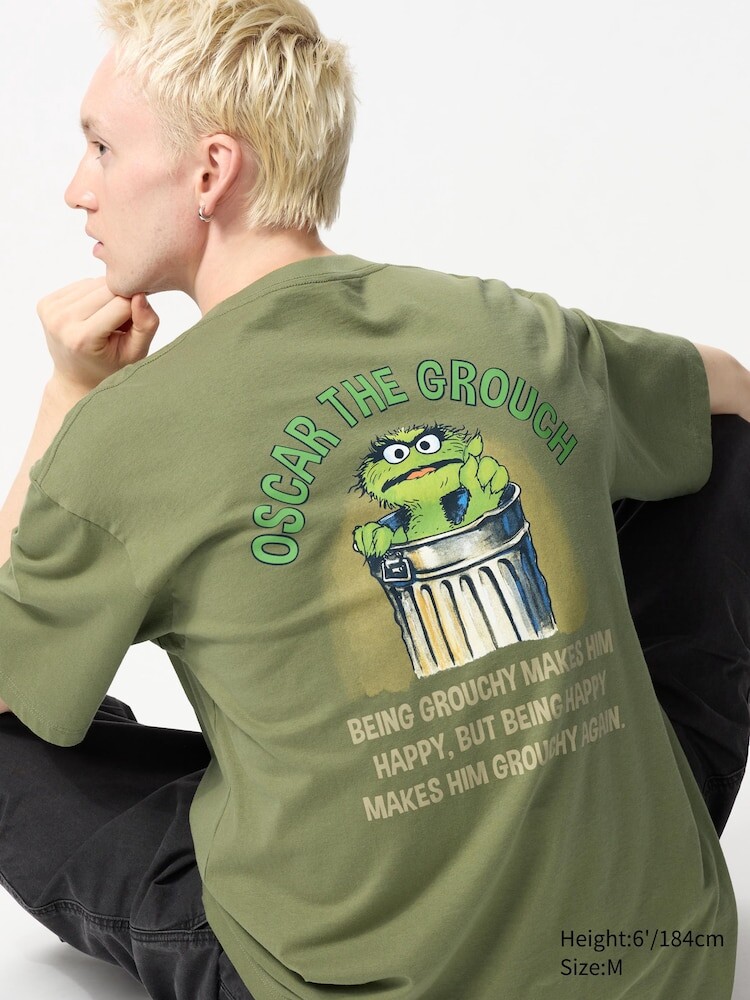 

Футболка с графическим принтом «улица сезам» Uniqlo, цвет 56