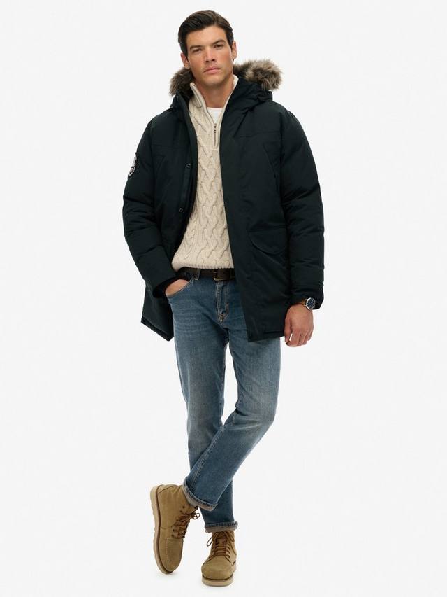 Эверест парка с искусственным мехом Superdry, Cedar Dark Green — фото 3