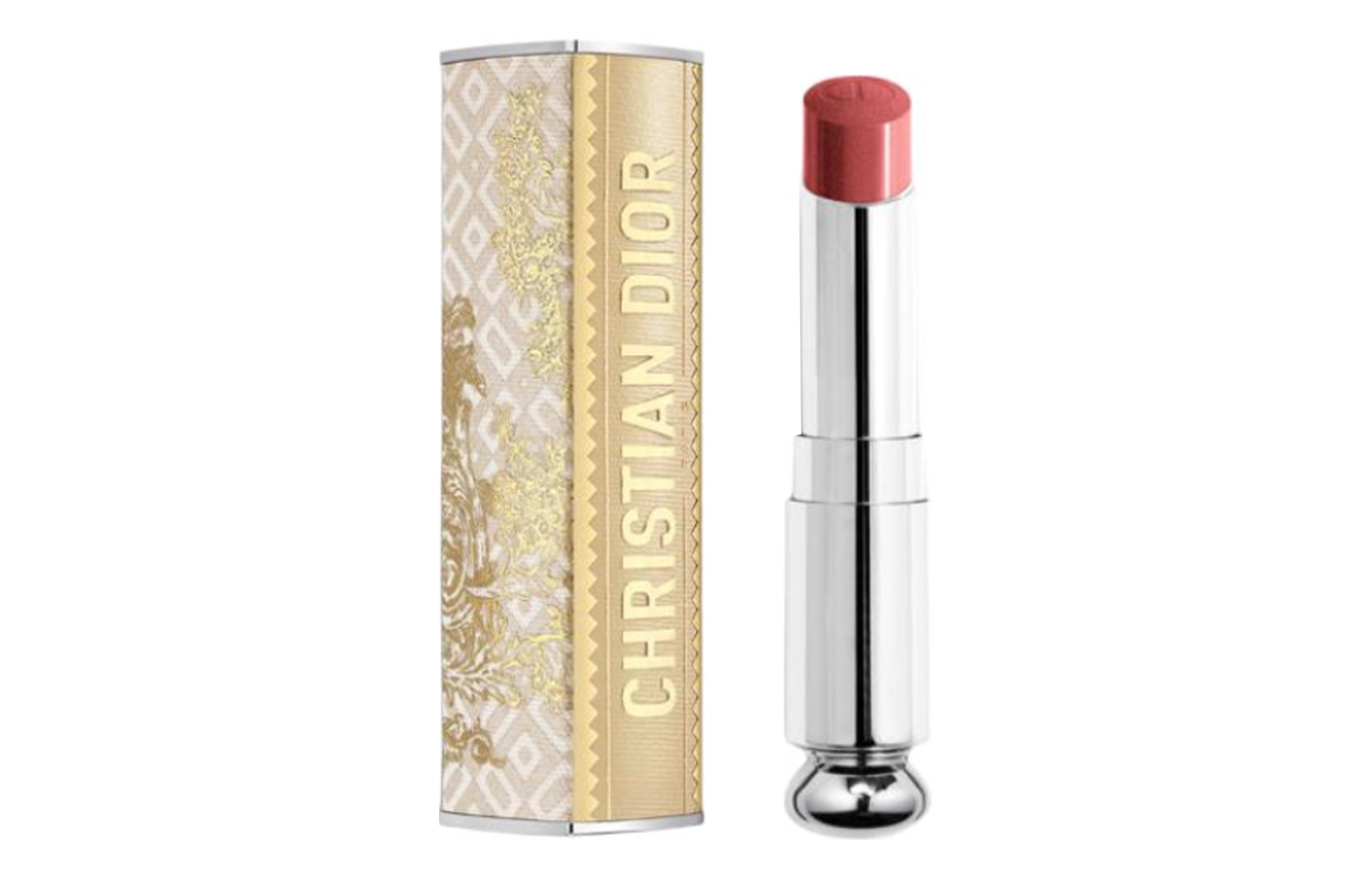 DIOR Ограниченная рождественская коллекция помад Enchantment кремовая увлажняющая легко растушевывается осветляет тон кожи 3.2g — фото 4