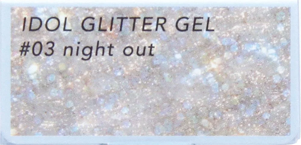 Гель для век с блестками Wellness Vete Mish Blue Min Idol Glitter Gel 03 Night Out — фото 3