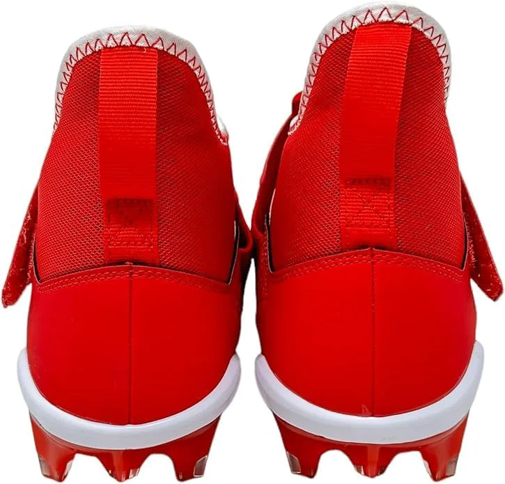 Футбольные бутсы Nike Men's Alpha Menace Pro 2 D - черный/белый, размер 7M US, белый/черный/красный — фото 4