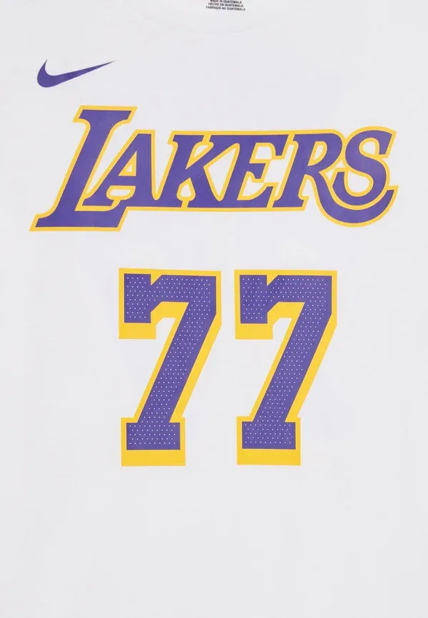 Футболка Nike Performance NBA Los Angeles Lakers Luka Doncic Icon Tee Print T-Shirt, белый — фото 4