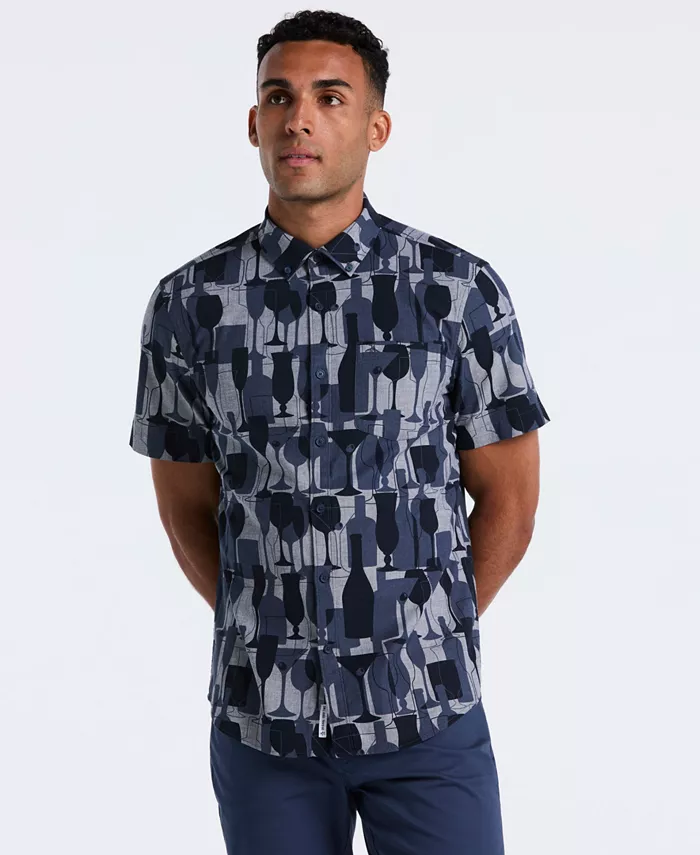 

Мужская рубашка с короткими рукавами Original Penguin, синий