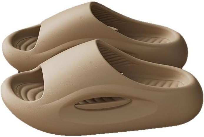 

Нескользящие тапочки для ванной с платформой - сандалии с толстой подошвой против запаха для женщин и мужчин на лето Fswinder, хаки