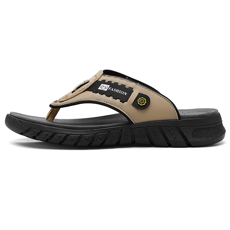 

Shiozawa Мужские быстросохнущие противоскользящие шлепанцы с прострочкой цвета хаки, цвет Khaki