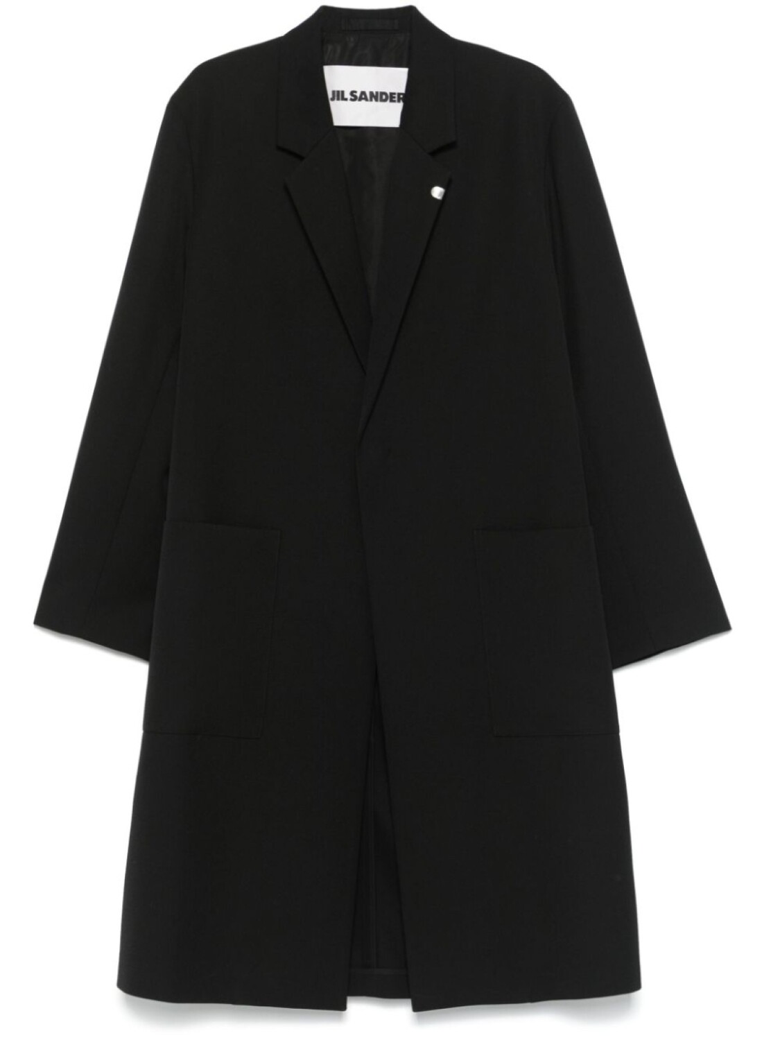 

Jil Sander пальто с потайной застежкой, черный
