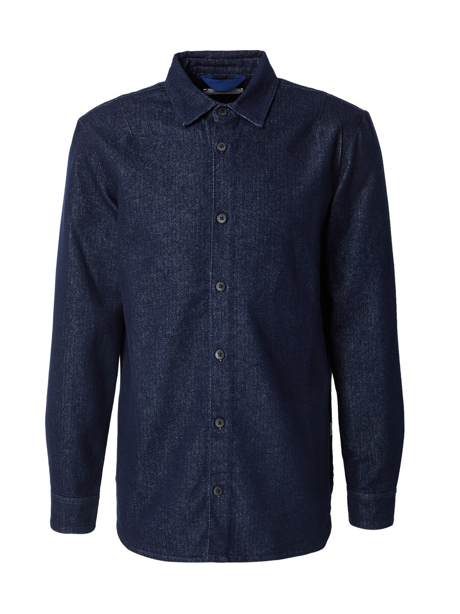 

Рубашка на пуговицах классического кроя GABBA Sven, темно-синий