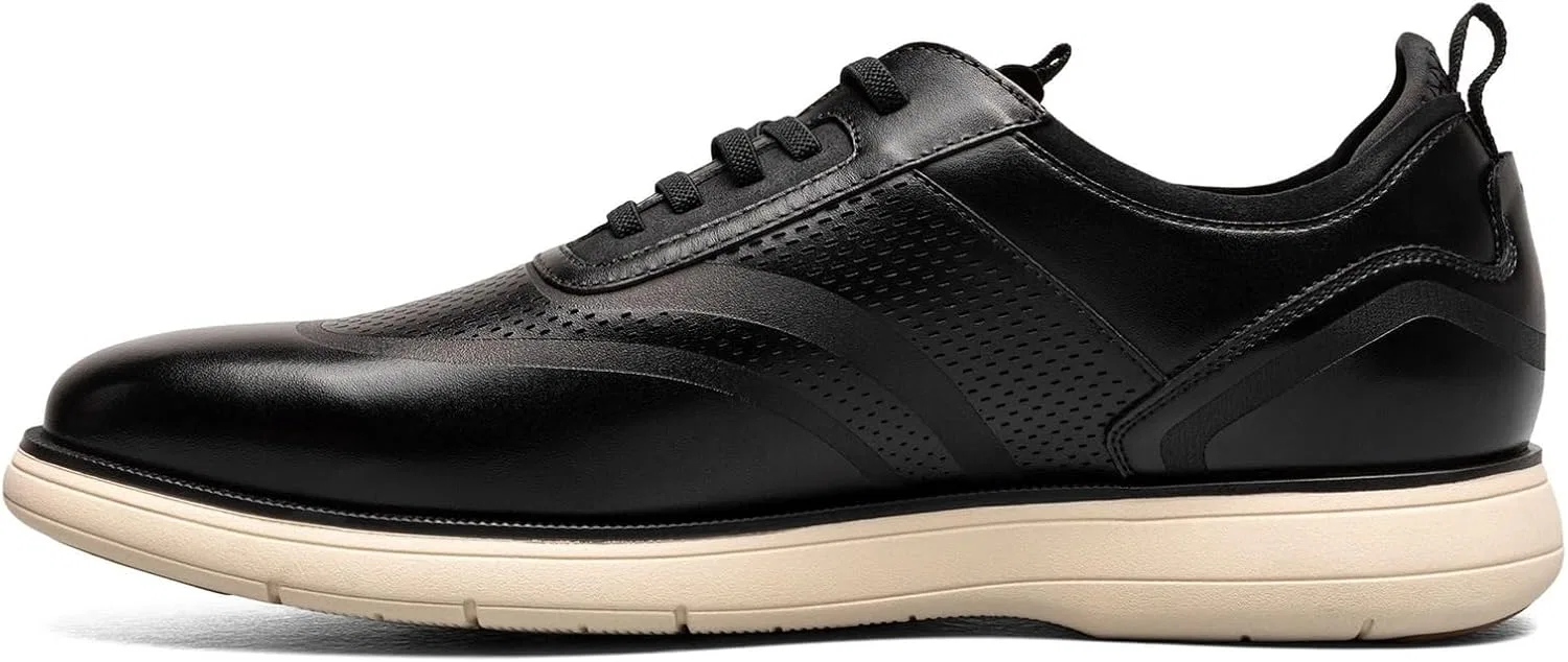 Туфли Stacy Adams Herren Edgewood Wingtip Elastic LaceOxford, Black — фото 4