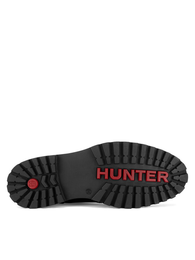 Мужские ботинки челси Hunter из гладкой кожи, черный — фото 4