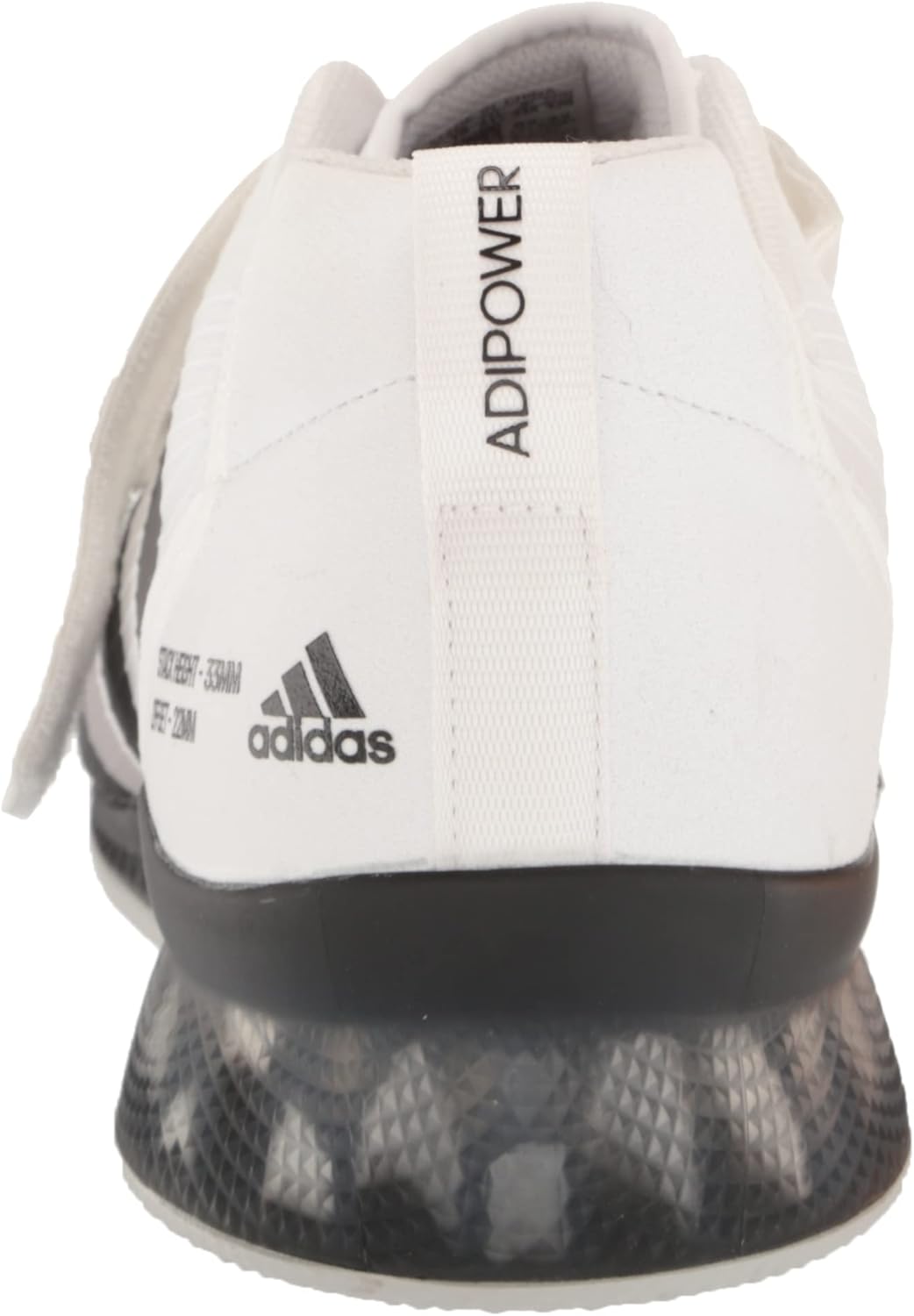 Мужские кроссовки для тяжелой атлетики Adidas Adipower III, белый/черный/серый — фото 3