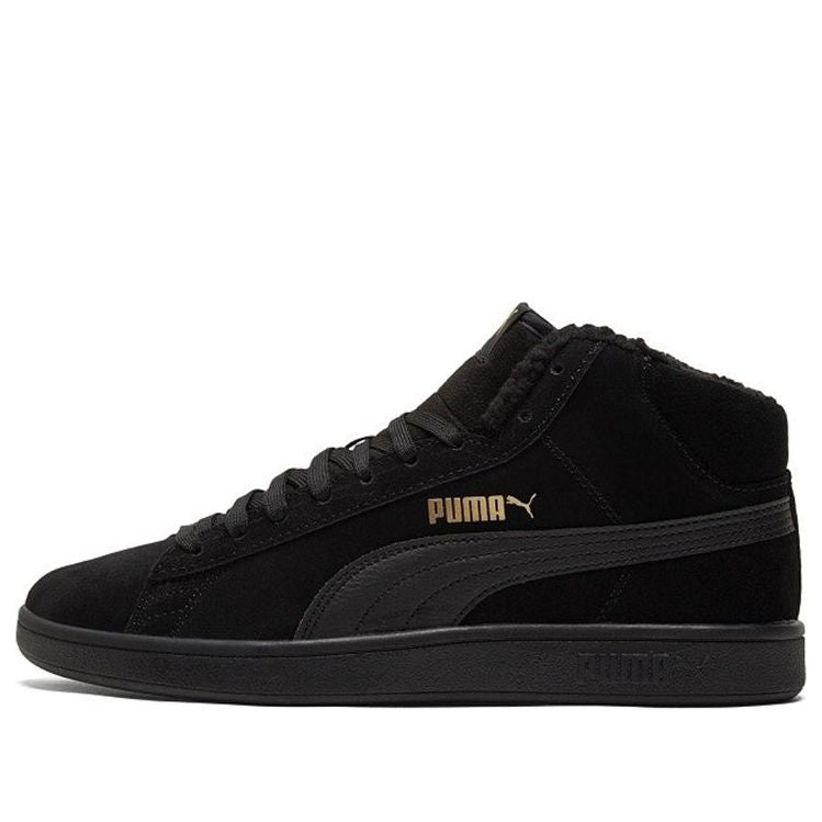 

Кеды PUMA Smash v2 Mid Winter 'Black Team Gold', черный