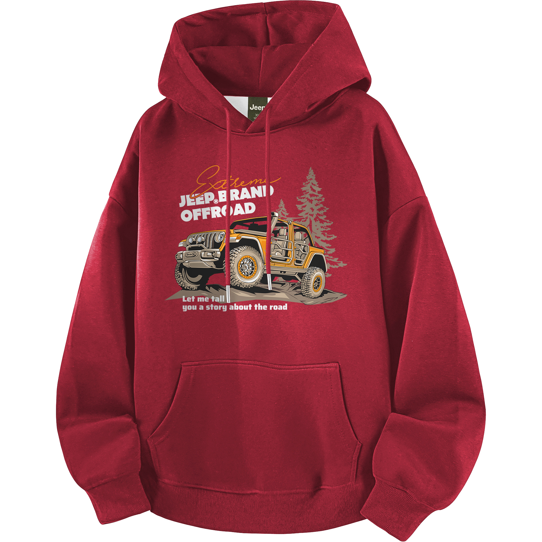 

Свитшот для верховой езды Casual Collection Unisex Jeep, burgundy (fleece-lined)
