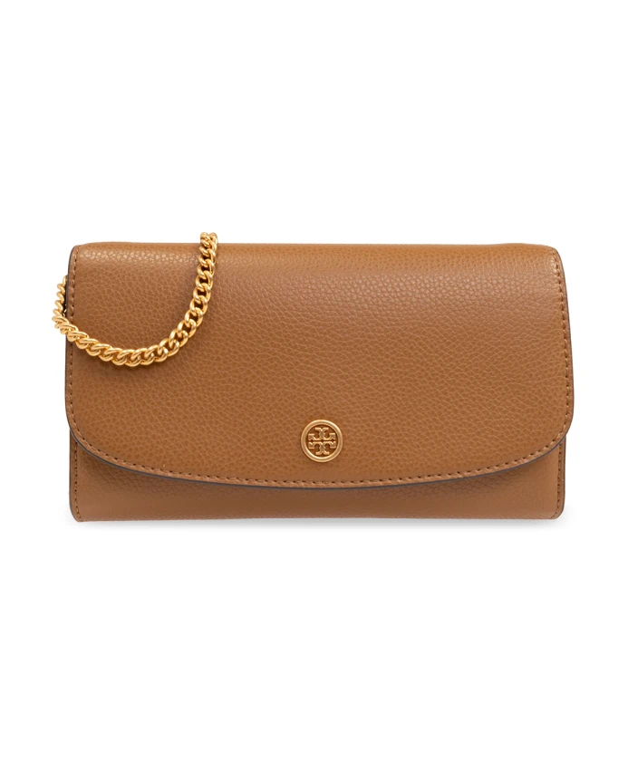 

Кошелек Робинсон на цепочке Tory Burch, коричневый
