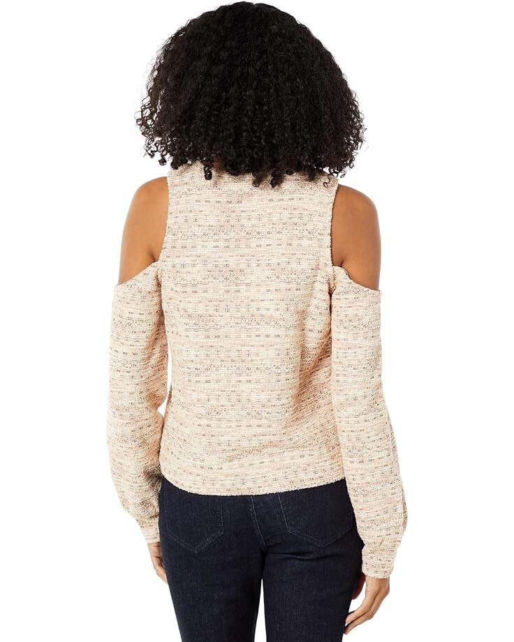 

Топ 1.STATE Long Sleeve Cold-Shoulder Crew Neck Top, цвет Evening Sand