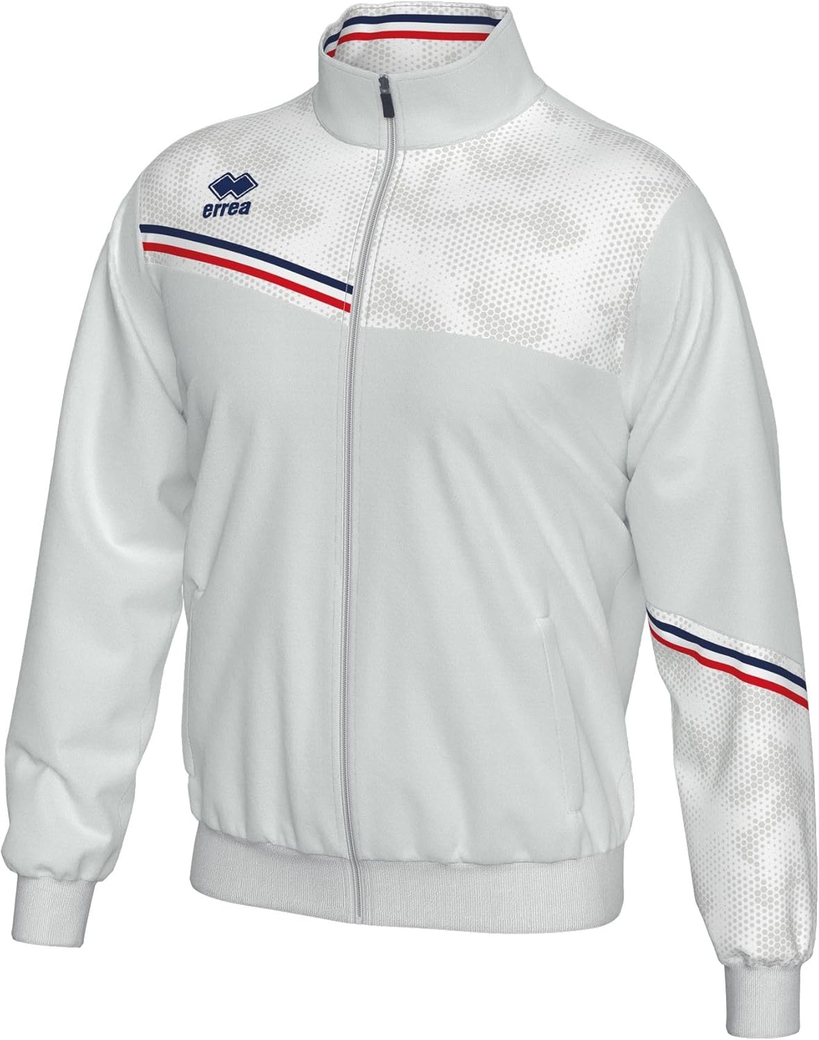 

Мужская толстовка ERREA ELTON на молнии с карманами , белый/темно-синий/красный