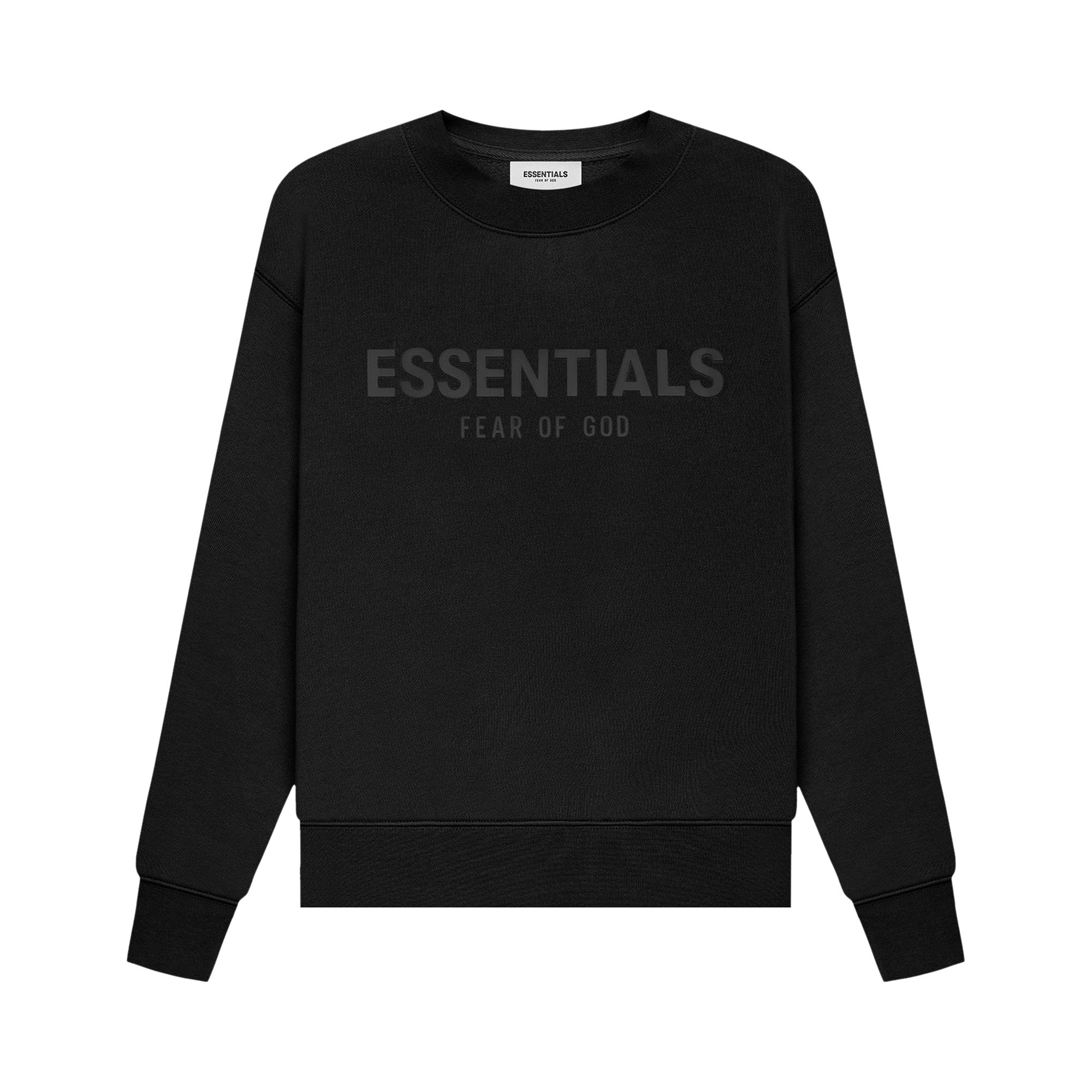 

Детский пуловер с круглым вырезом Fear of God Essentials, черный