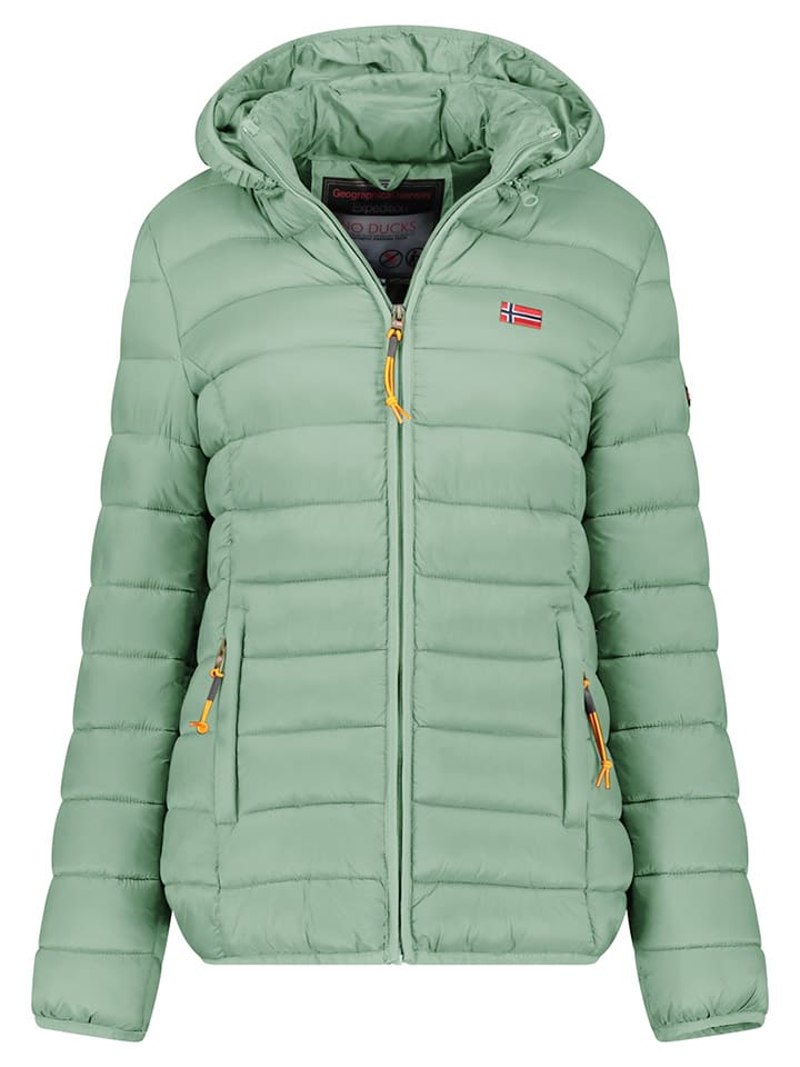 

Стеганая куртка Geographical Norway, зеленый