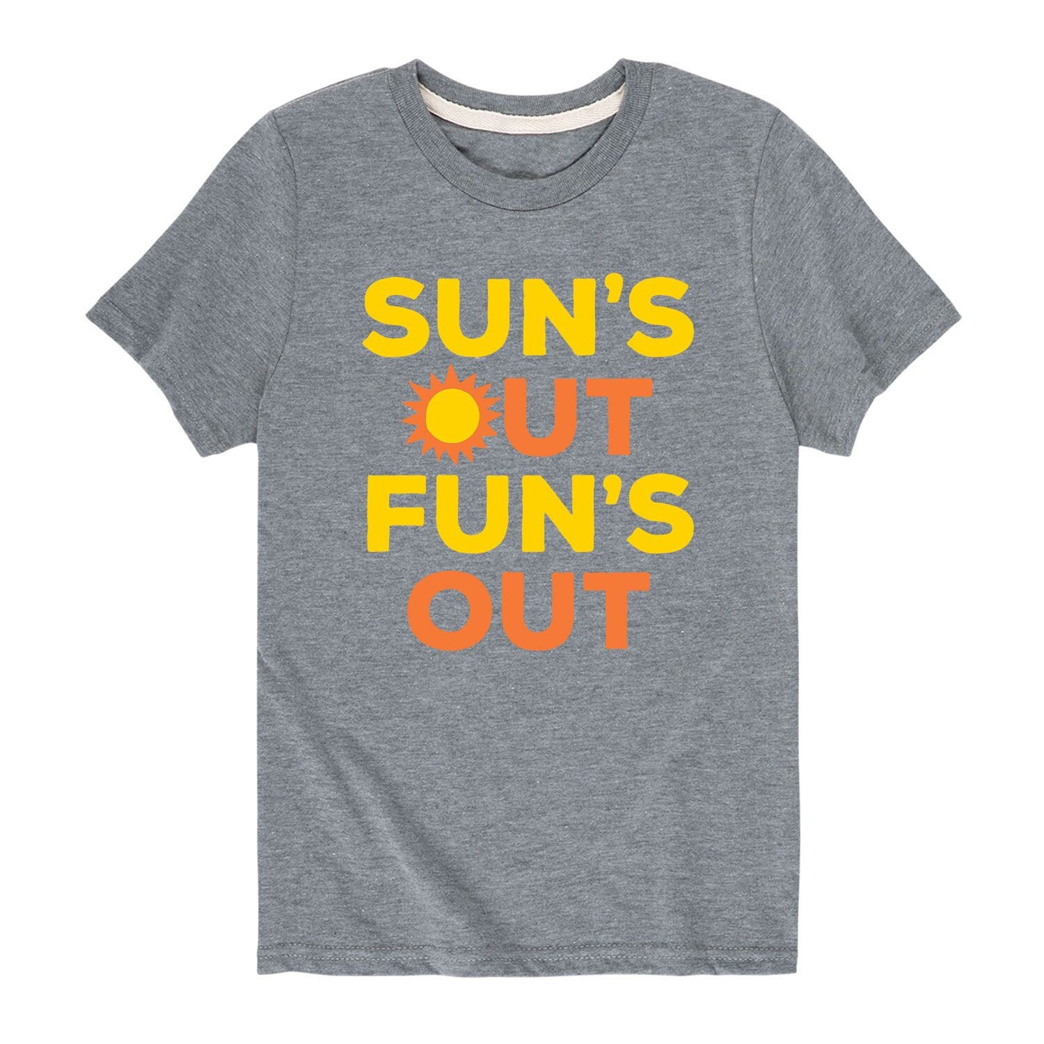 

Футболка с рисунком Suns Out Funs Out для мальчиков 8–20 лет Licensed Character, серый