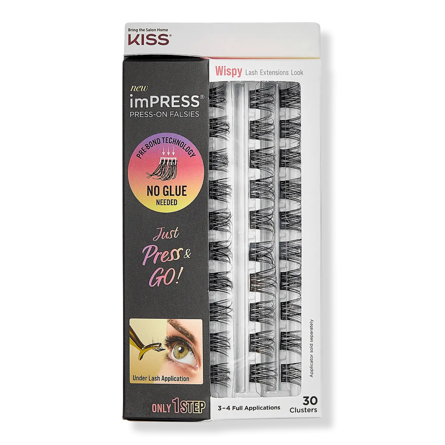 

Накладные ресницы imPRESS, пушистые, сменный набор. Kiss