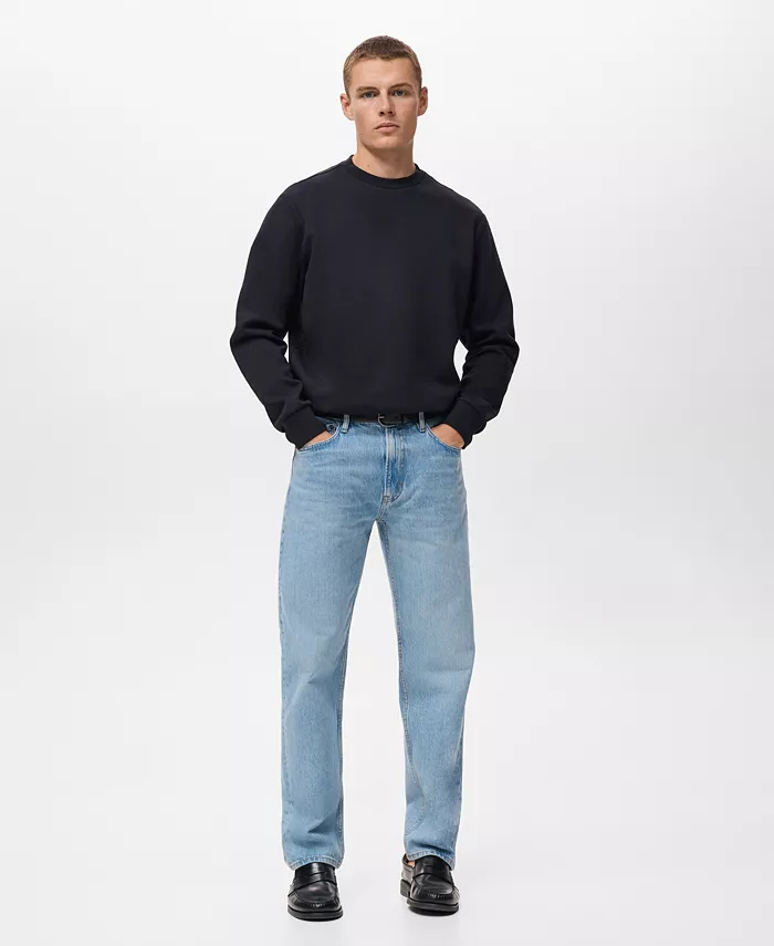 

Мужской коврик Regular-Fit из хлопка Mango, синий