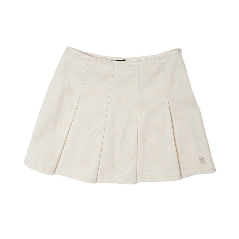 

Нью-Йорк Янкиз джинсовая короткая юбка женская темный крем MLB, темный кремовый