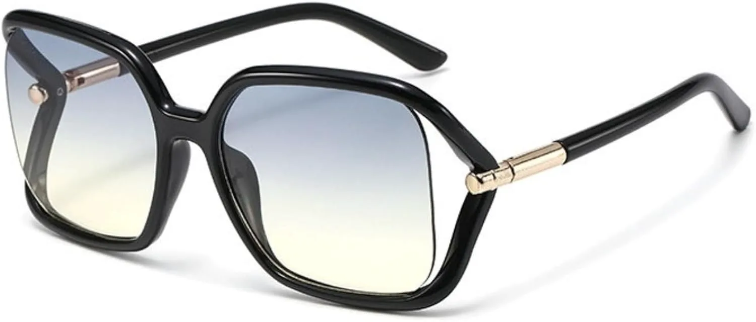 

Willochra — большие квадратные солнцезащитные очки для женщин, модные солнцезащитные очки в стиле ретро, ​​дизайнерские очки с защитой от УФ-излучения UV400, C3