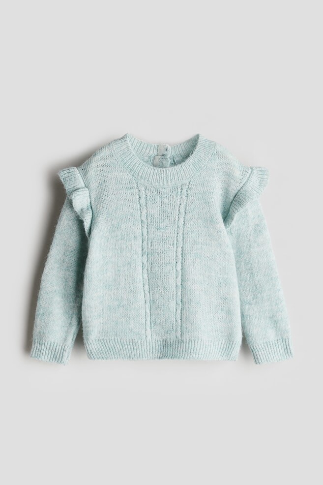 

Свитер с воланом H&M, бирюзовый