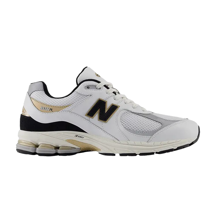 

Кроссовки New Balance 2002R White Black Gold Metallic, белый