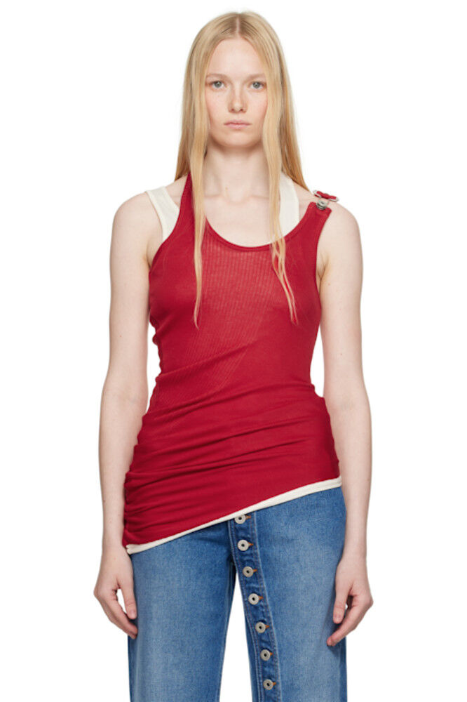 

Красная майка «The Draped Double» Jean Paul Gaultier