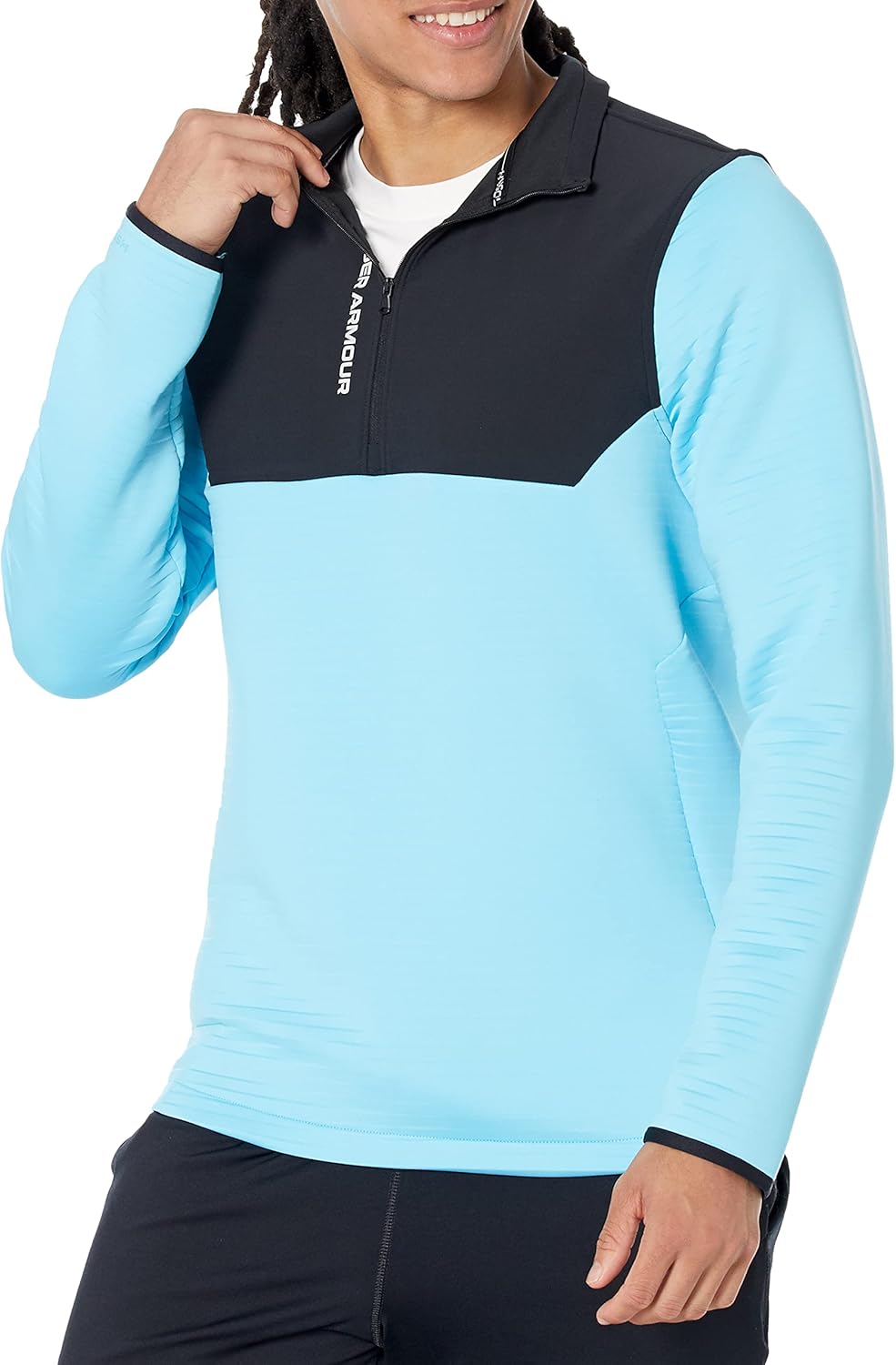

Under Armour мужская толстовка Storm Daytona с молнией до половины, Fresco Blue (481)/Reflective, Синий, Under Armour мужская толстовка Storm Daytona с молнией до половины, Fresco Blue (481)/Reflective