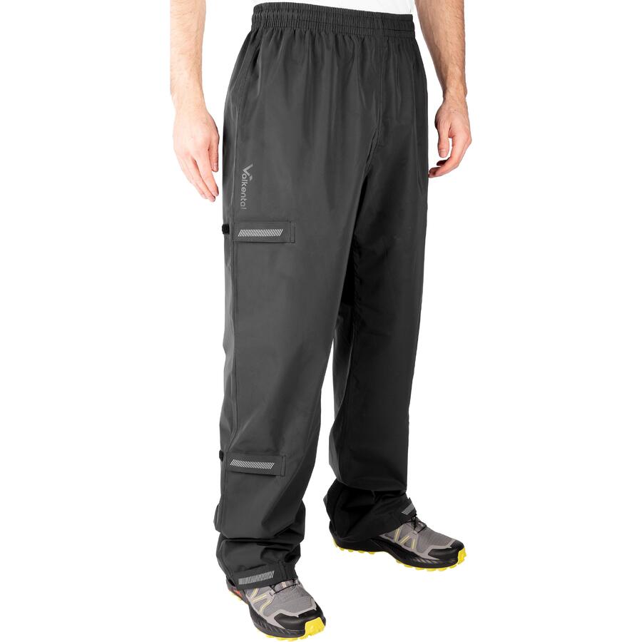 

VALKENTAL Штаны-дождевики для велосипедистов унисекс — светоотражающие и водонепроницаемые, с липучкой