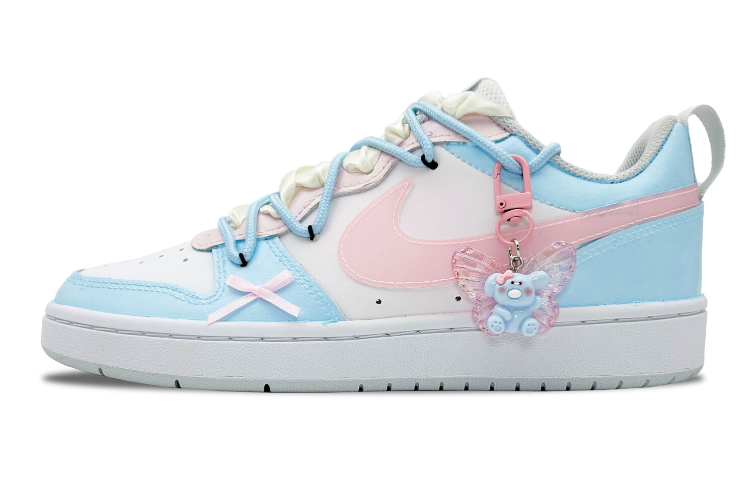 

Кроссовки Nike Court Borough 2 Skateboarding Shoes Women's Low-top White/Blue/Pink, белый/синий/розовый