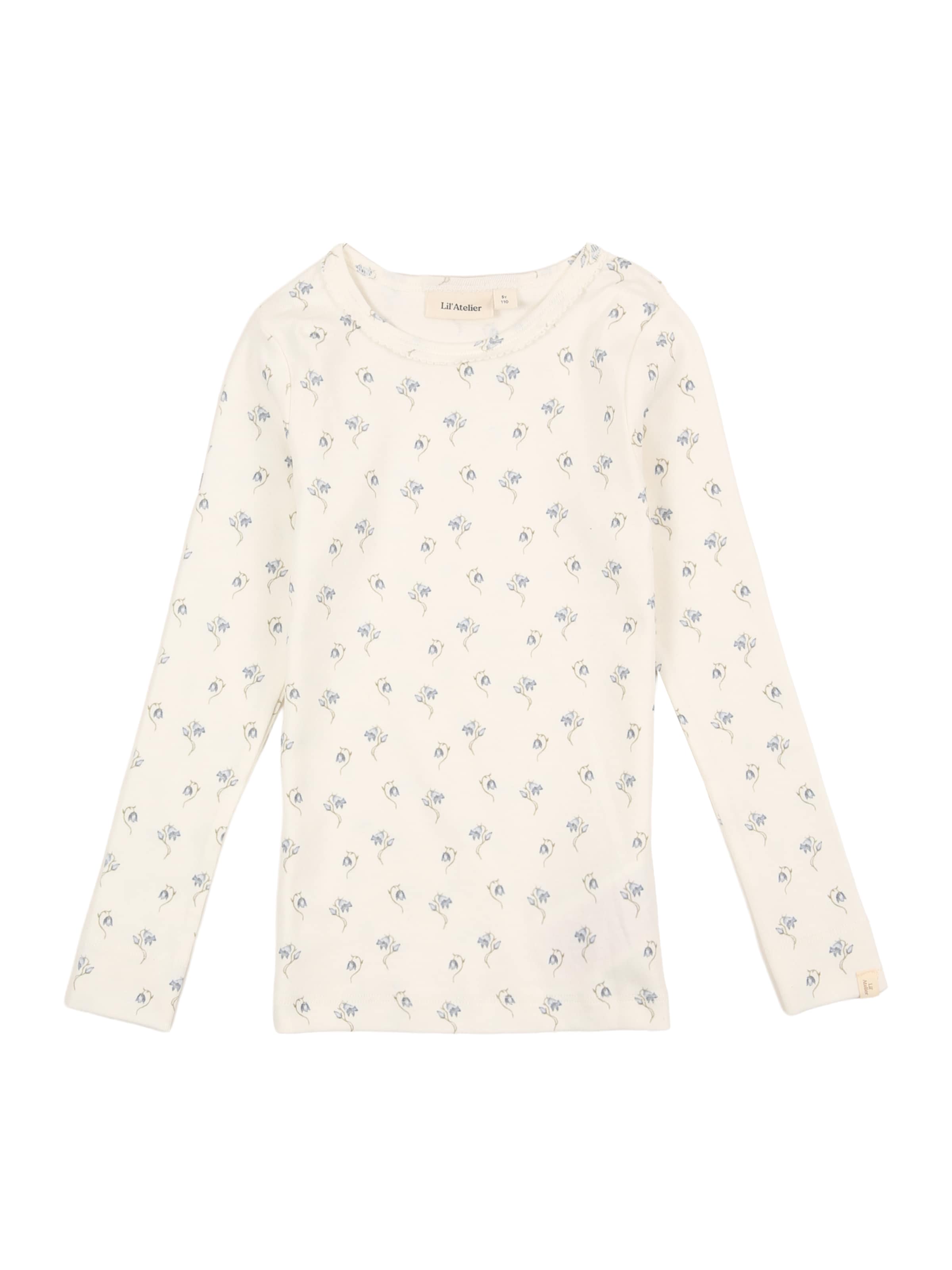 

Lil'Atelier Лонгслив 'NMFGAYO SAG' в белом цвете