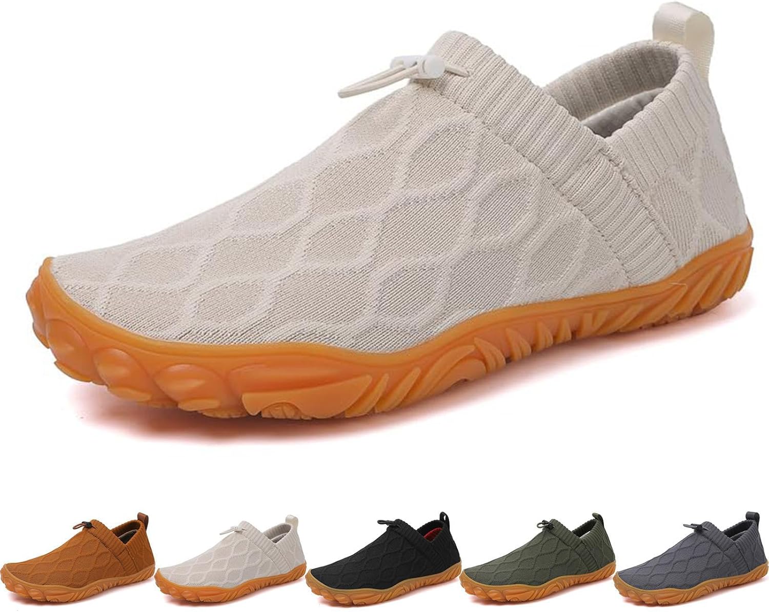 

Мужские водные кроссовки Haritap, водные кроссовки Joyoasis, повседневные, противоскользящие, быстросохнущие, на молнии, вязаные водные кроссовки Xoekd, бежевый