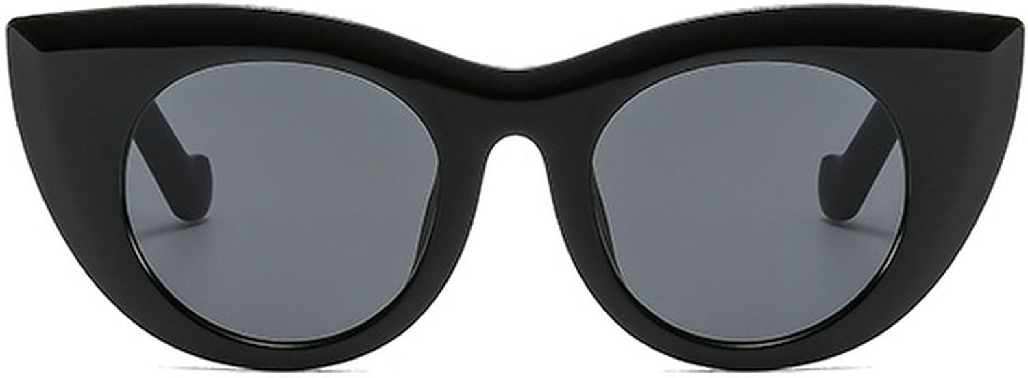 

Винтажные солнцезащитные очки «кошачий глаз» для женщин, большие солнцезащитные очки для мужчин, ретро-очки, милые солнцезащитные очки, защитные очки от УФ-излучения UV400 mincl, Black