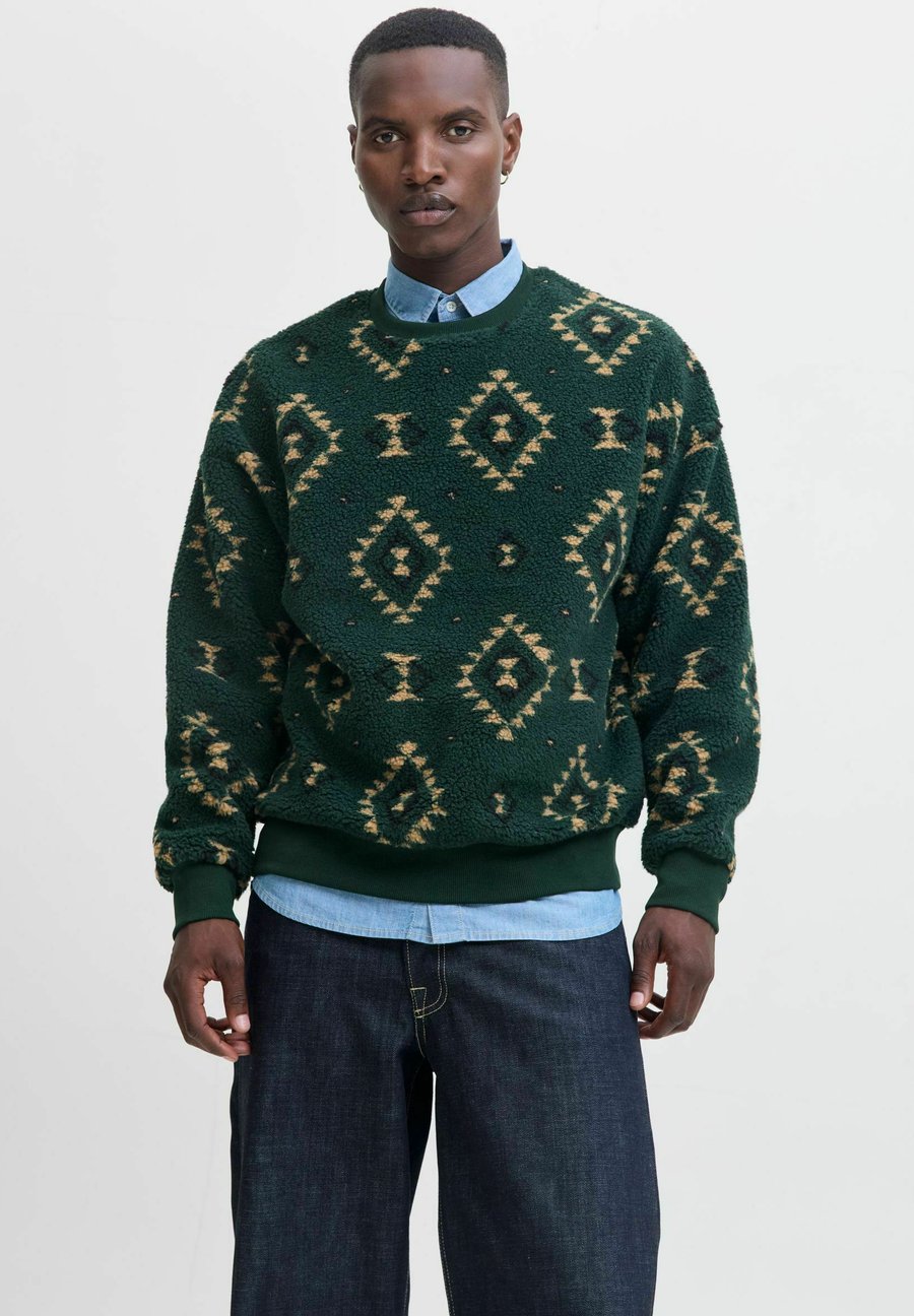 

Джемпер Jack & Jones Fleece jumper, Pine Grove/Mottled Dark Green